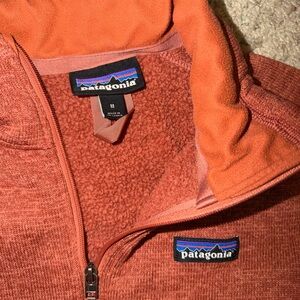 Patagonia Vibrant Orange Fleece Pullover
